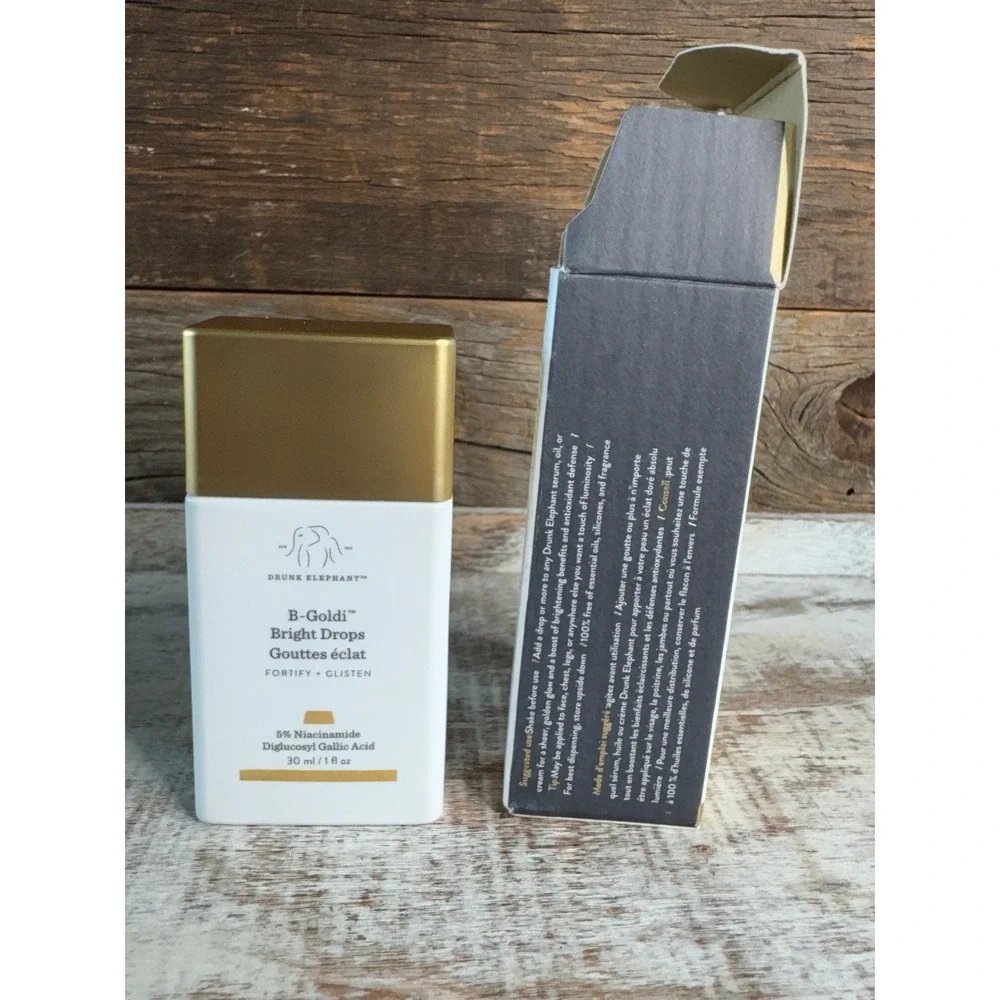 Drunk Elephant B Goldi Bright Drops Niacinamide 30ml 1oz NIB MSRP $38